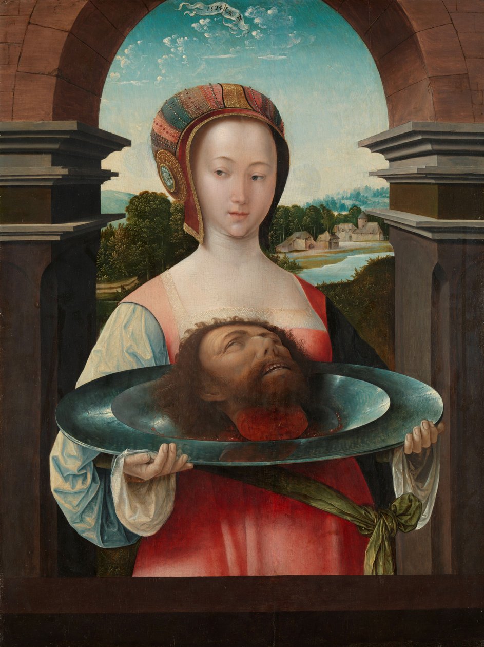 Salome Keresztelő János fejével alkotó: Jacob Cornelisz van Oostsanen