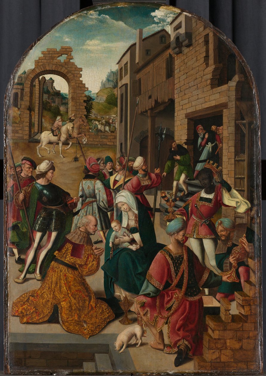 A mágusok imádása c. 1510 alkotó: Jacob Cornelisz van Oostsanen