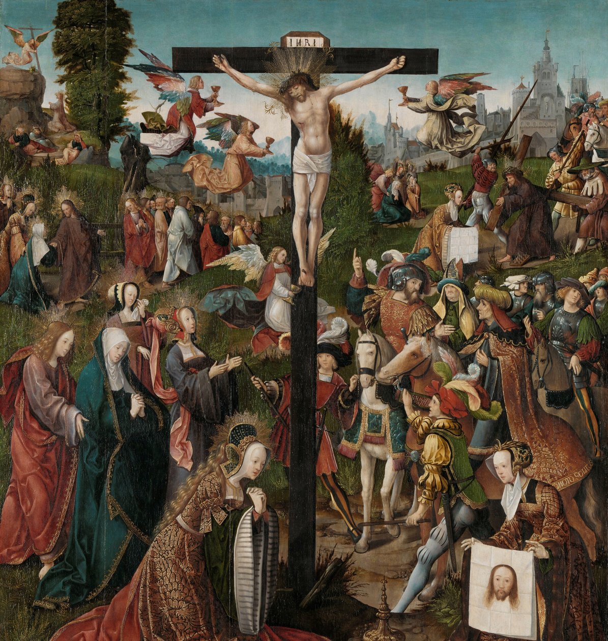 A keresztre feszítés alkotó: Jacob Cornelisz van Oostsanen