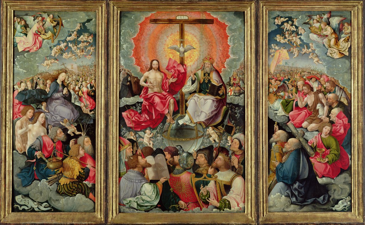 Triptichon a Szentháromság-imádattal, 1523 (lásd: 242038, 242039, 242040) alkotó: Jacob Cornelisz van Oostsanen