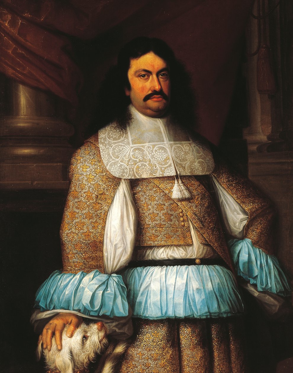 Ranuccio II Farnese (1630-1694), Parma és Piacenza és Castro hercegének portréja, Jacob Denys (1644-1708) festménye, részlet. alkotó: Jacob Denys