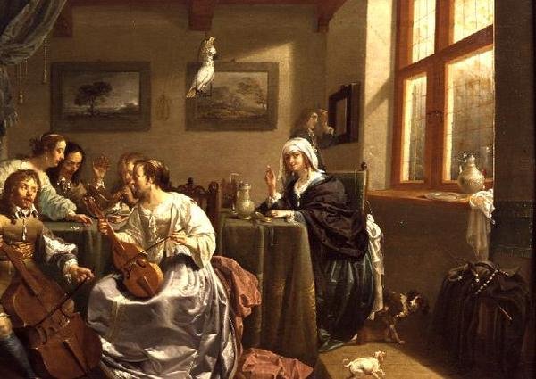 Elegáns zenei társaság alkotó: Jacob Duck