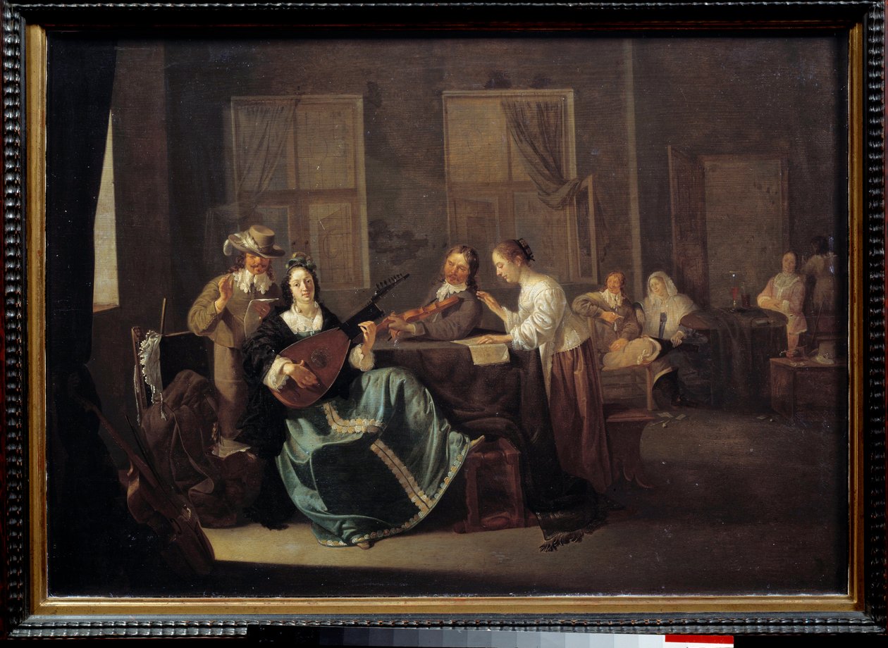 A koncert. Jacob Duck festménye (1600 - 1660) Ec. Nagyzolás. alkotó: Jacob Duck