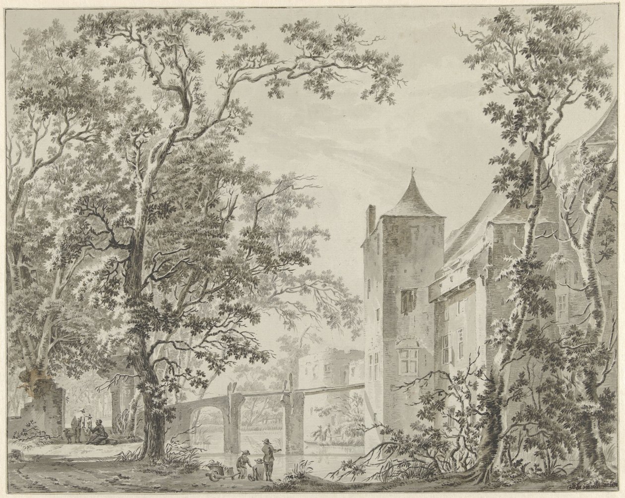 A Haar kastély Utrecht közelében alkotó: Jacob Elias van Varelen