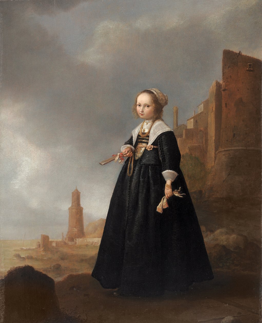 A reggeli séta (olaj a panelen) alkotó: Jacob Gerritsz Cuyp