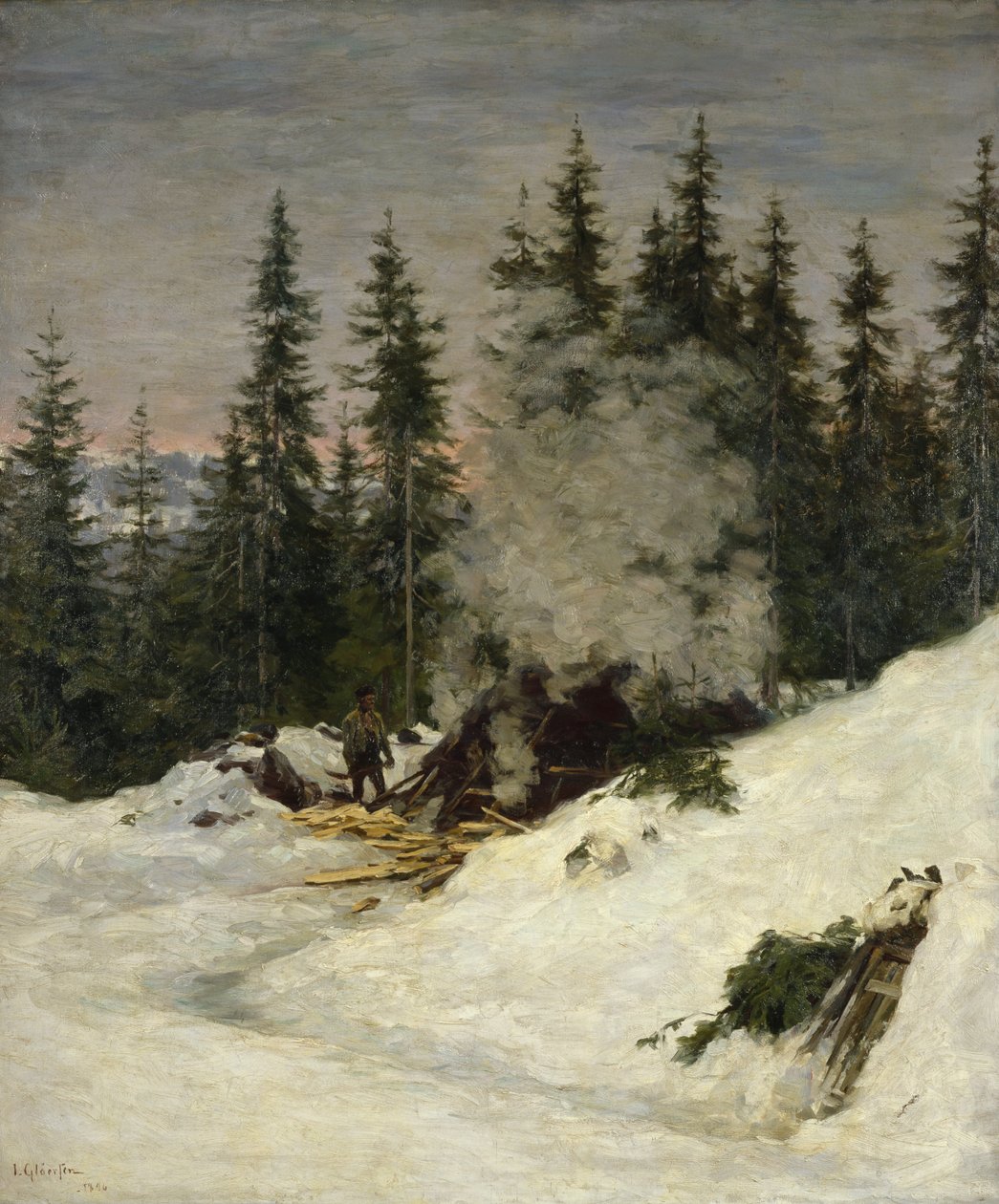 Szénégetés alkotó: Jacob Gloersen
