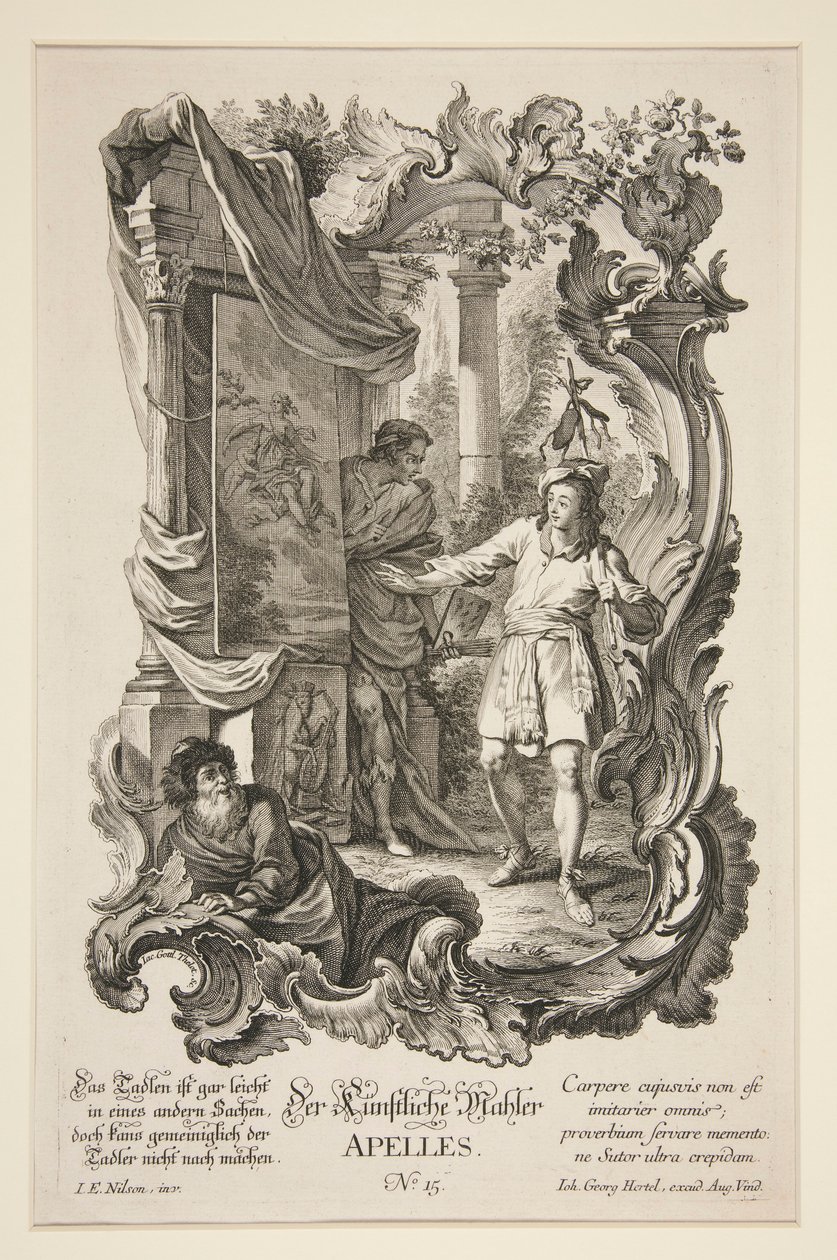 A művészi Mahler, Apelles alkotó: Jacob Gottlieb Thelot