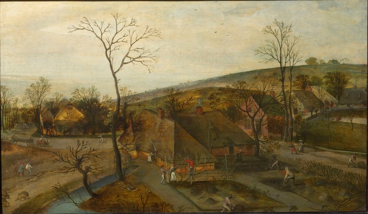 A négy évszak: 1577 tavasz. alkotó: Jacob Grimmer