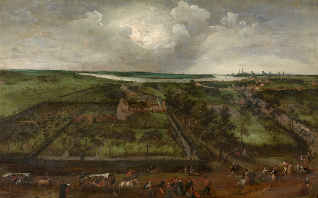 Falu a Scheldtnél alkotó: Jacob Grimmer