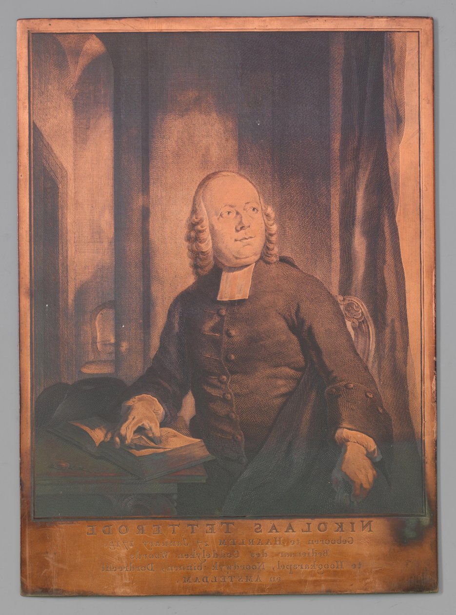 Tetterode Miklós portréja alkotó: Jacob Houbraken (signed by artist)