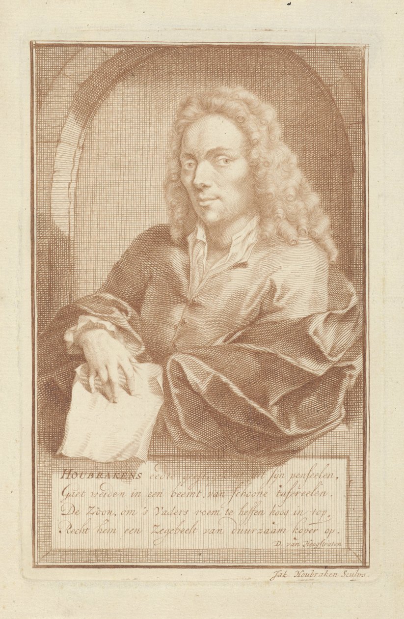 Arnold Houbraken portréja alkotó: Jacob Houbraken