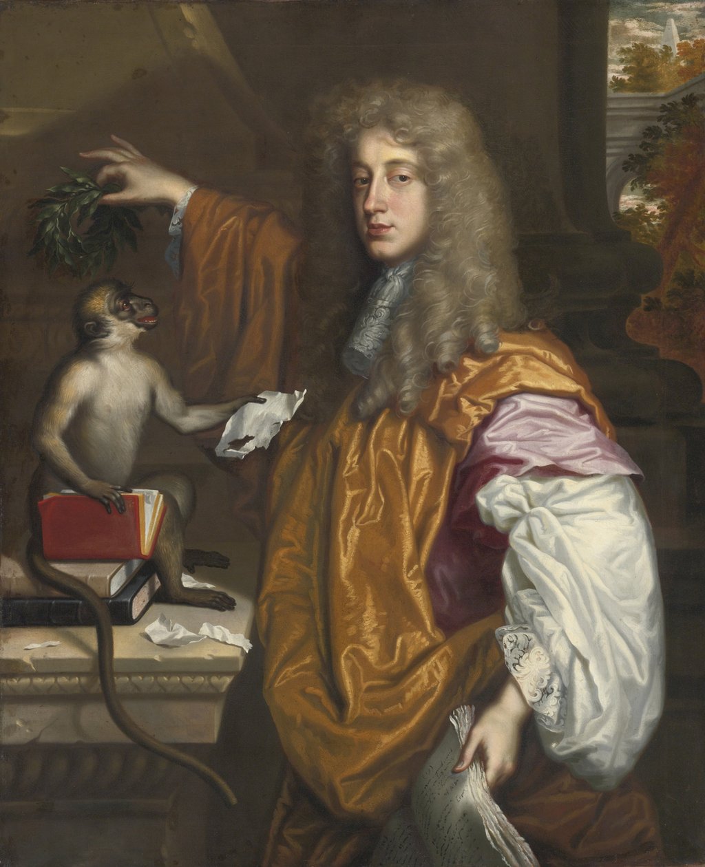 John Wilmot portréja, Rochester második grófja 1647-1680 alkotó: Jacob Huysmans