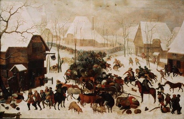 Harc egy faluban, 1605 alkotó: Jacob II Savery