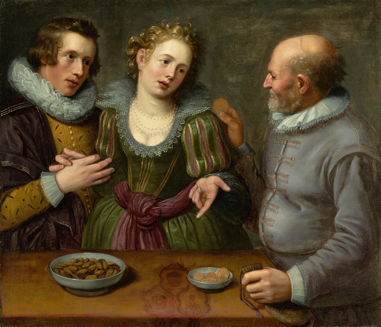 Az egyenlőtlen szerelem allegóriája, 1620 körül (olaj, vászon) alkotó: Jacob II de Gheyn