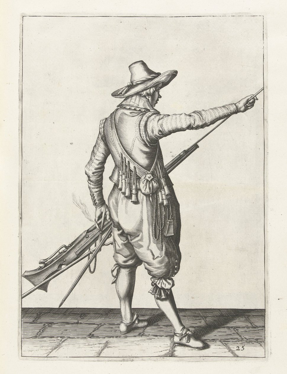 A testőr eltávolító karót, 1600 körül alkotó: Jacob II de Gheyn