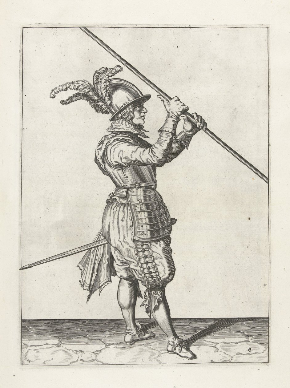 Katona lándzsával, 1600 körül alkotó: Jacob II de Gheyn
