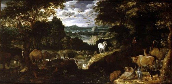 Orpheus Charming the Animals, 1601 (panel) alkotó: Jacob I Savery