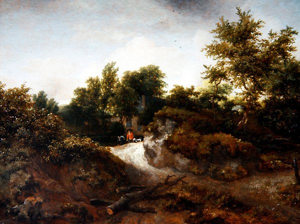 Egy erdős dűne táj (olaj, panel) alkotó: Jacob van Ruisdael