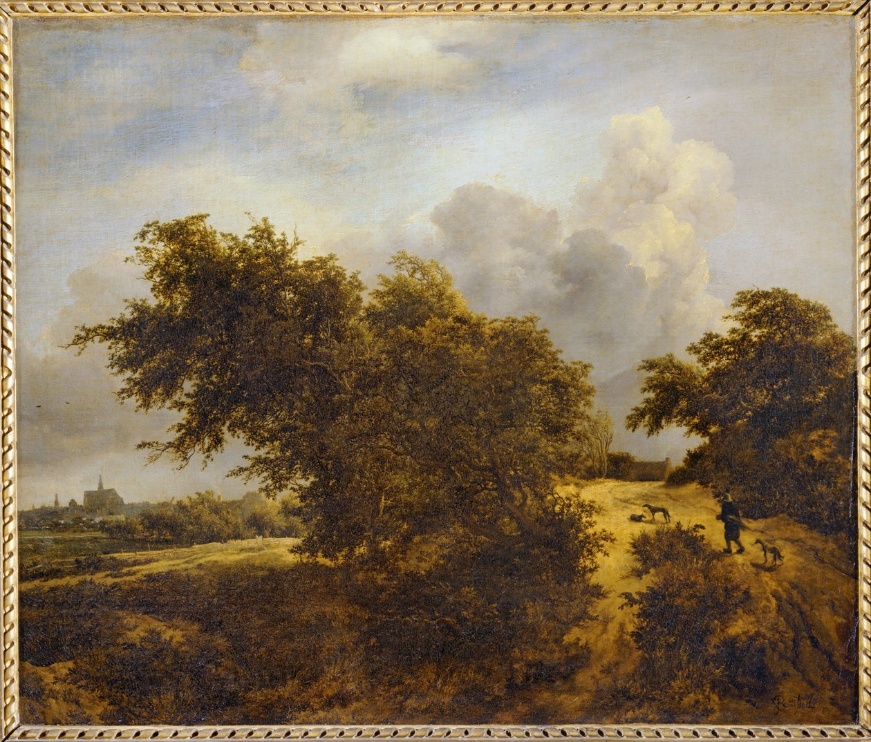 Ösvény a hajlamos dűnék között vagy Le Buisson ... alkotó: Jacob Isaaksz. or Isaacksz. van Ruisdael