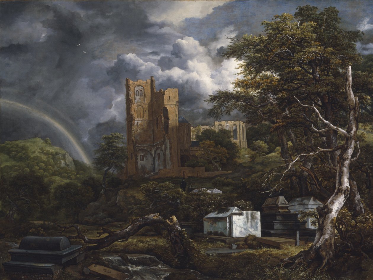 A zsidó temető, 1654-55 körül alkotó: Jacob van Ruisdael