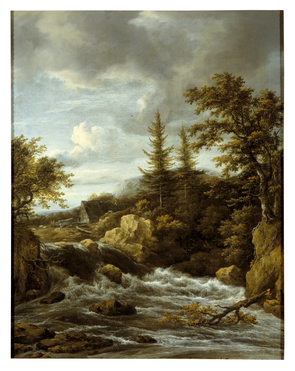Vízesés Norvégiában (olaj, vászon) alkotó: Jacob van Ruisdael