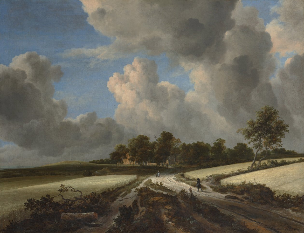 Wheat Fields, 1670 körül (olaj, vászon) alkotó: Jacob van Ruisdael