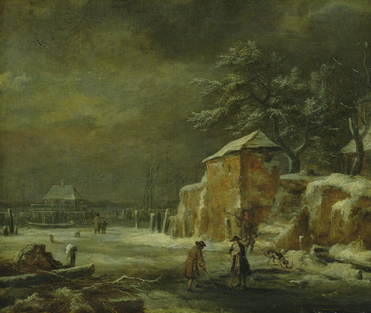 Téli táj alkotó: Jacob van Ruisdael