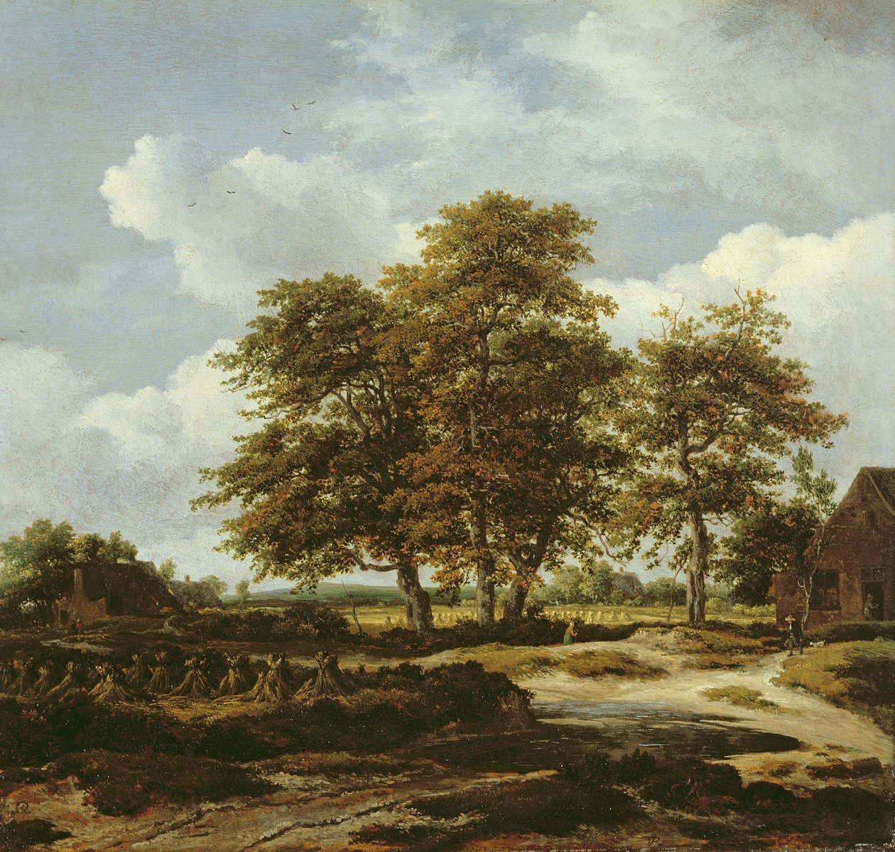 Erdős táj kukoricaföldekkel, 1655-60 körül (olaj, vászon) alkotó: Jacob Isaaksz. or Isaacksz. van Ruisdael