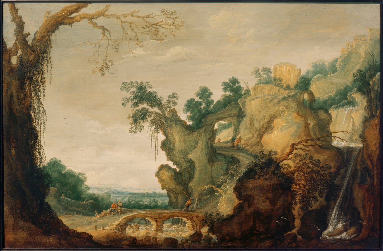 Táj a Tivoli templommal alkotó: Jacob Jacobsz. van Geel
