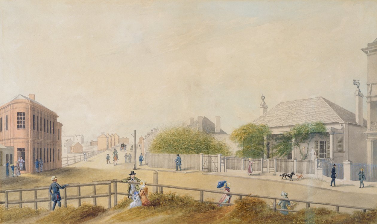 Oxford Street, Sydney, 1847 alkotó: Jacob Janssen