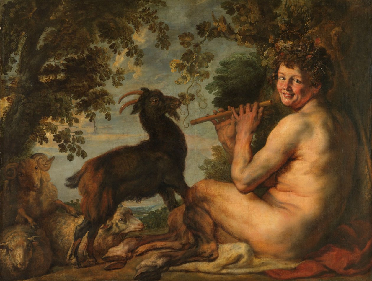 Egy szatír, 1630-35 körül (olaj, vászon) alkotó: Jacob Jordaens