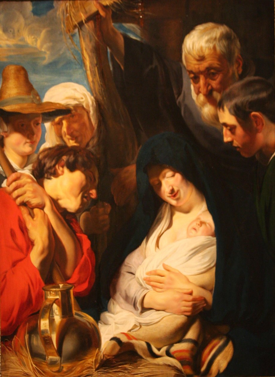 A pásztorok imádása alkotó: Jacob Jordaens