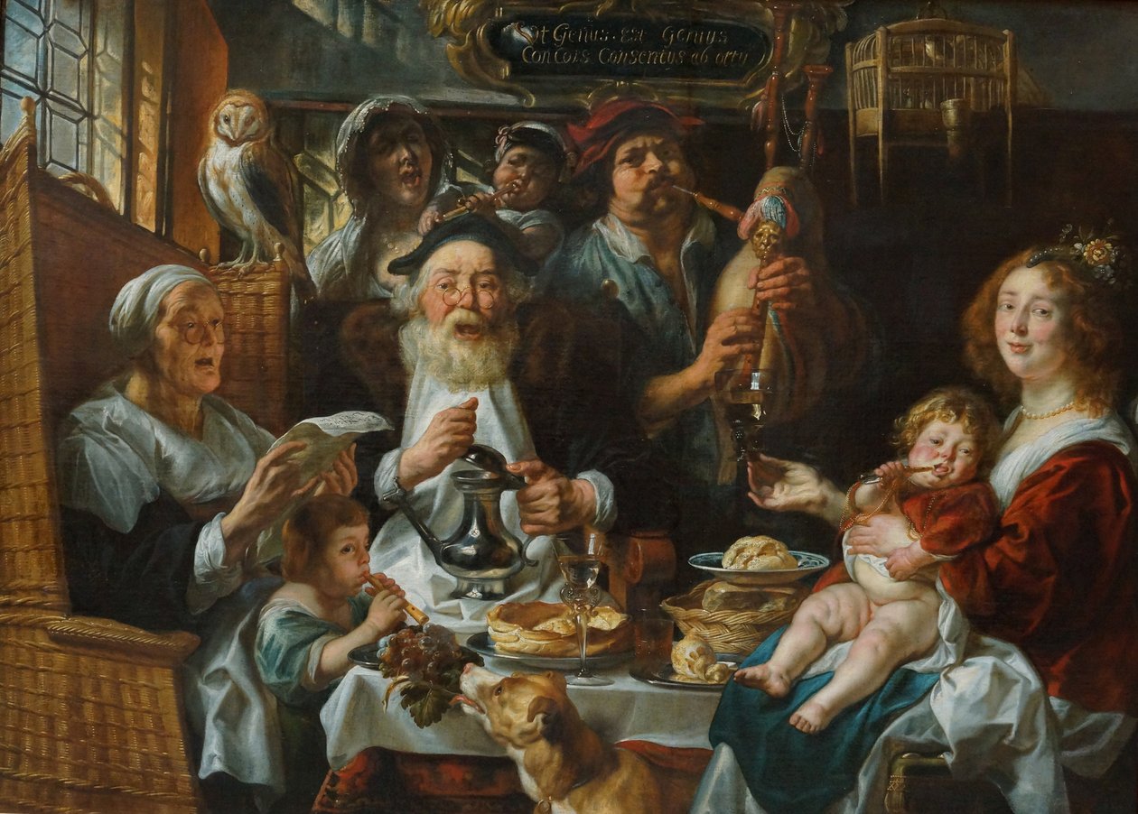 Ahogy az öreg énekel, úgy a fiatal pipa alkotó: Jacob Jordaens