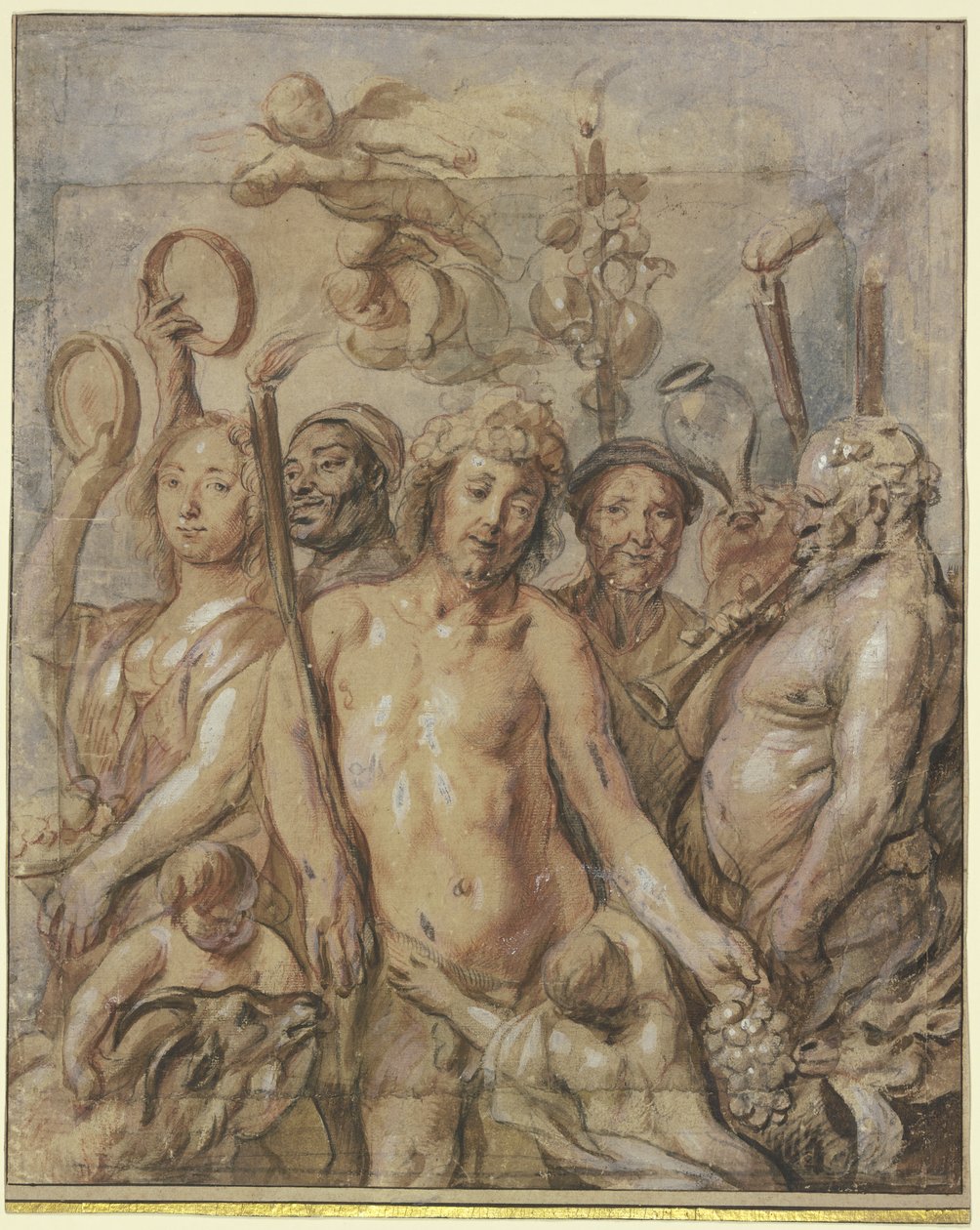 Bakkhánsnők felvonulása (Bakkhus diadala) alkotó: Jacob Jordaens