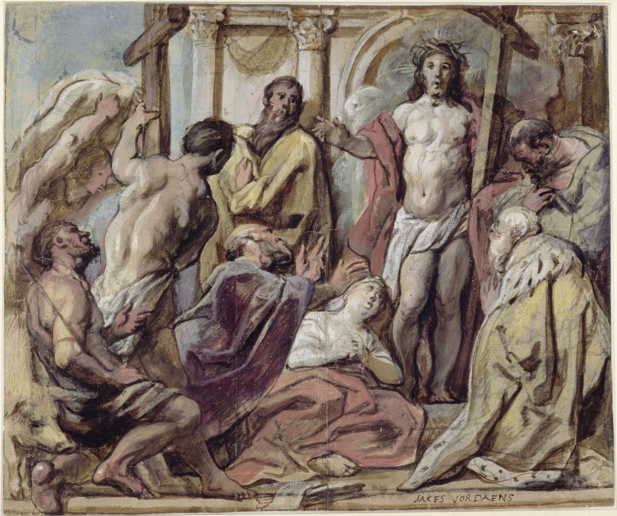 Krisztus és a bűnbánó bűnösök alkotó: Jacob Jordaens