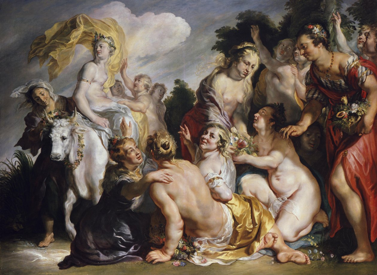 Európé elrablása alkotó: Jacob Jordaens