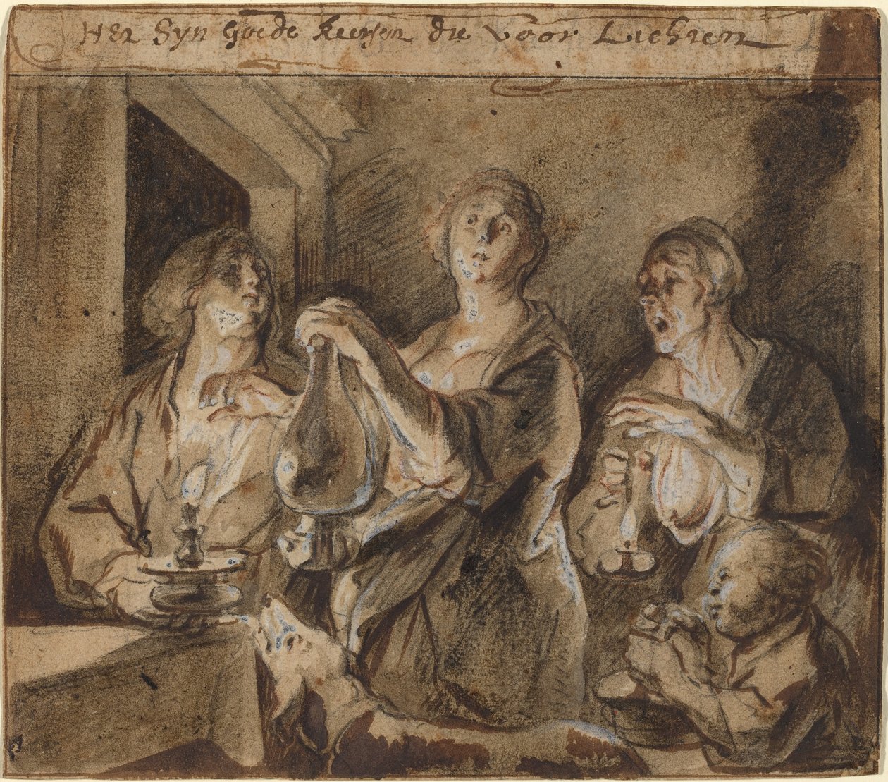 "Jó gyertyák, amelyek megvilágítják az utat" alkotó: Jacob Jordaens