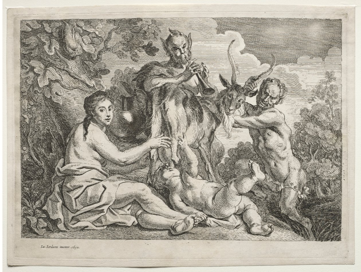 A Jupitert Almathea kecske táplálja alkotó: Jacob Jordaens