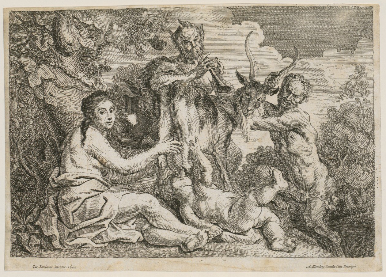 Jupitert Amaltheia kecske táplálja alkotó: Jacob Jordaens