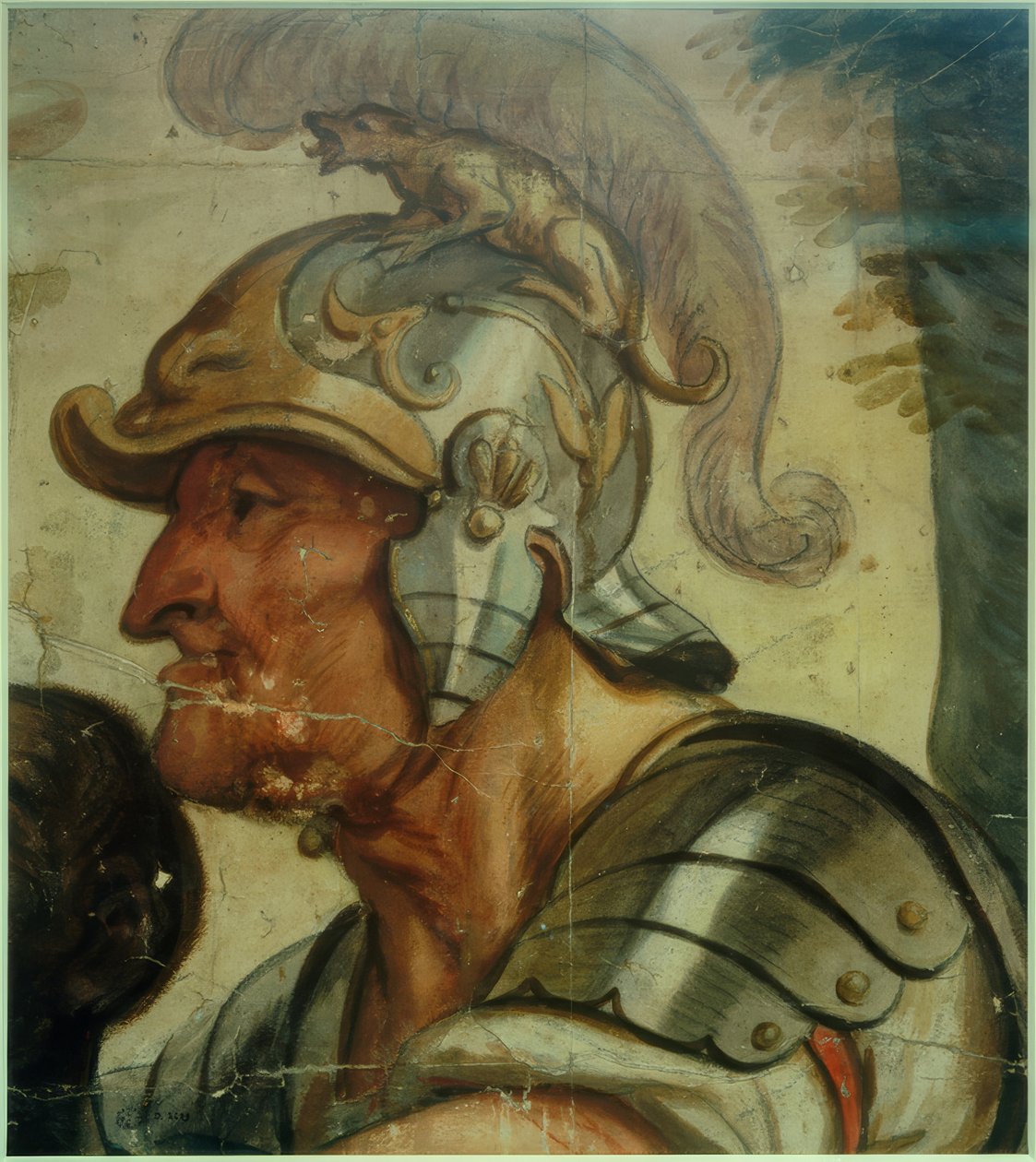 Harcos sisakkal alkotó: Jacob Jordaens