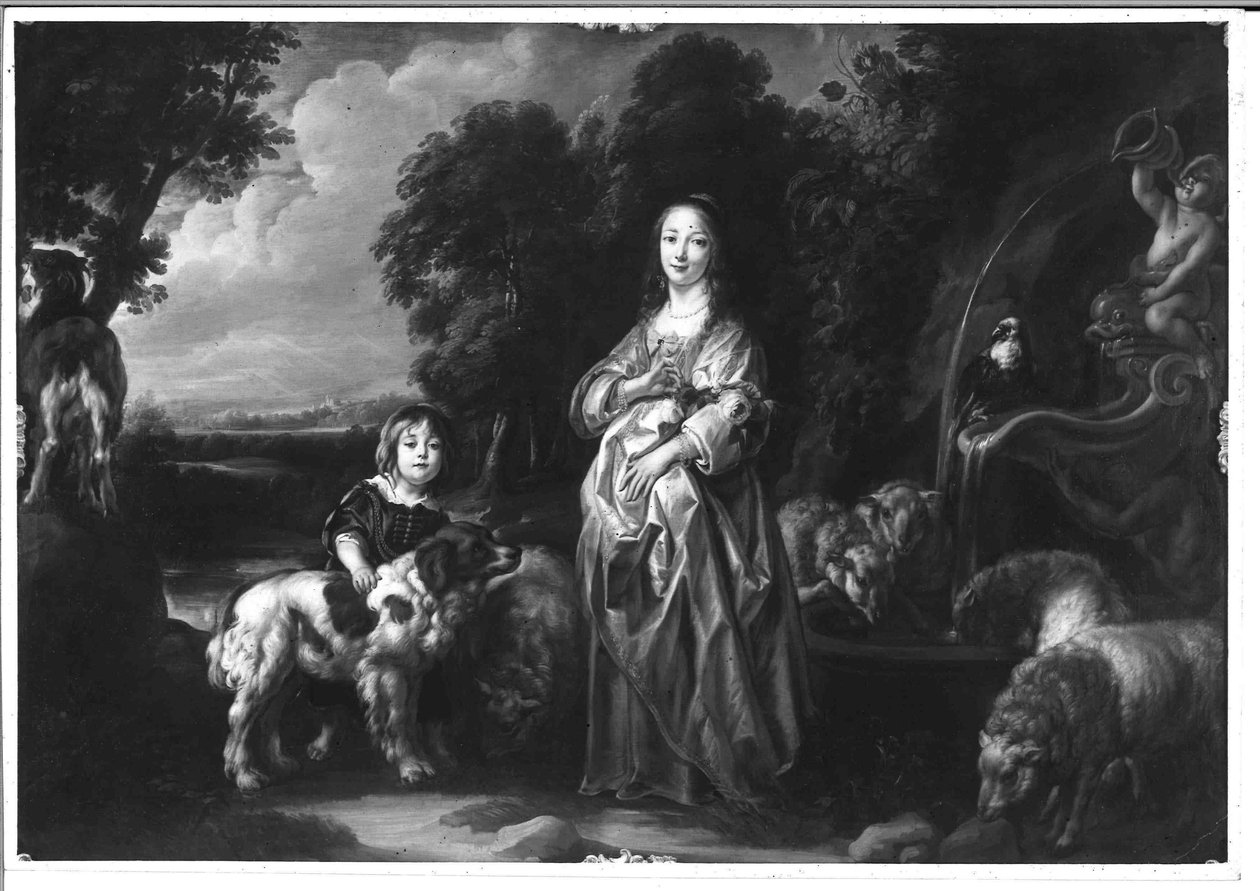 Táj staffázsalakokkal alkotó: Jacob Jordaens