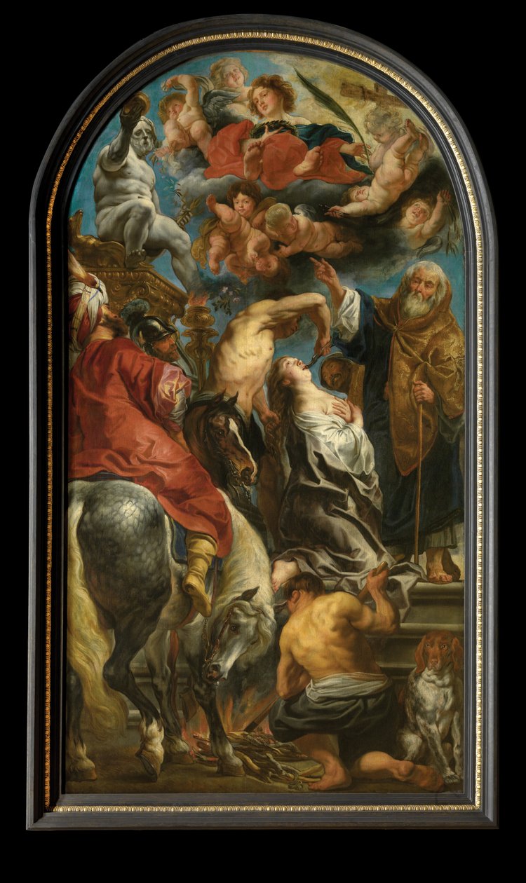 Szent Apollónia mártíromsága (olaj, vászon) alkotó: Jacob Jordaens