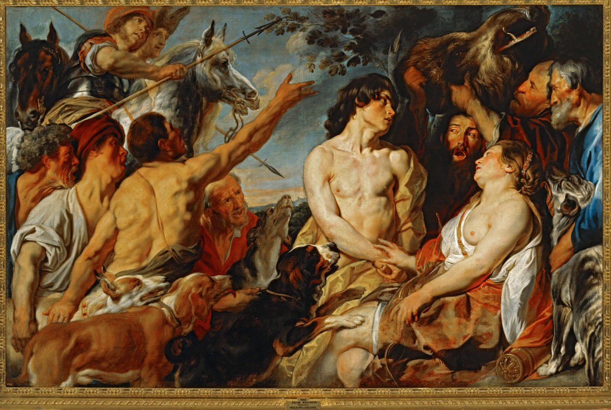 Meleager és Atalanta ... (festmény, vászon) alkotó: Jacob Jordaens