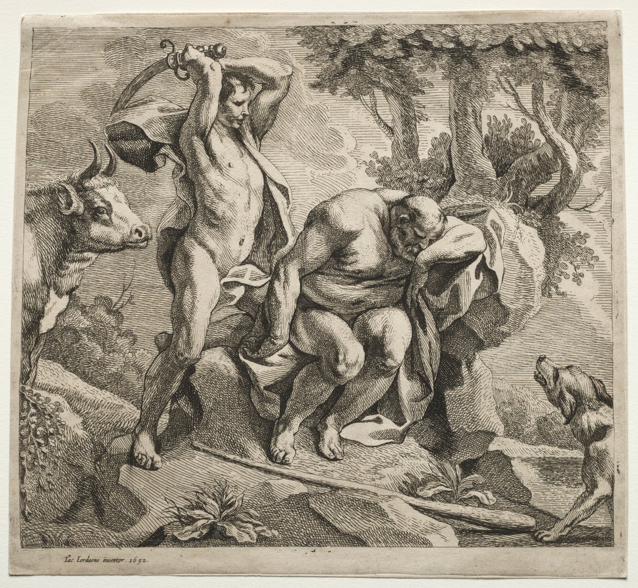 A Merkúr megöli Argust, 1652. alkotó: Jacob Jordaens