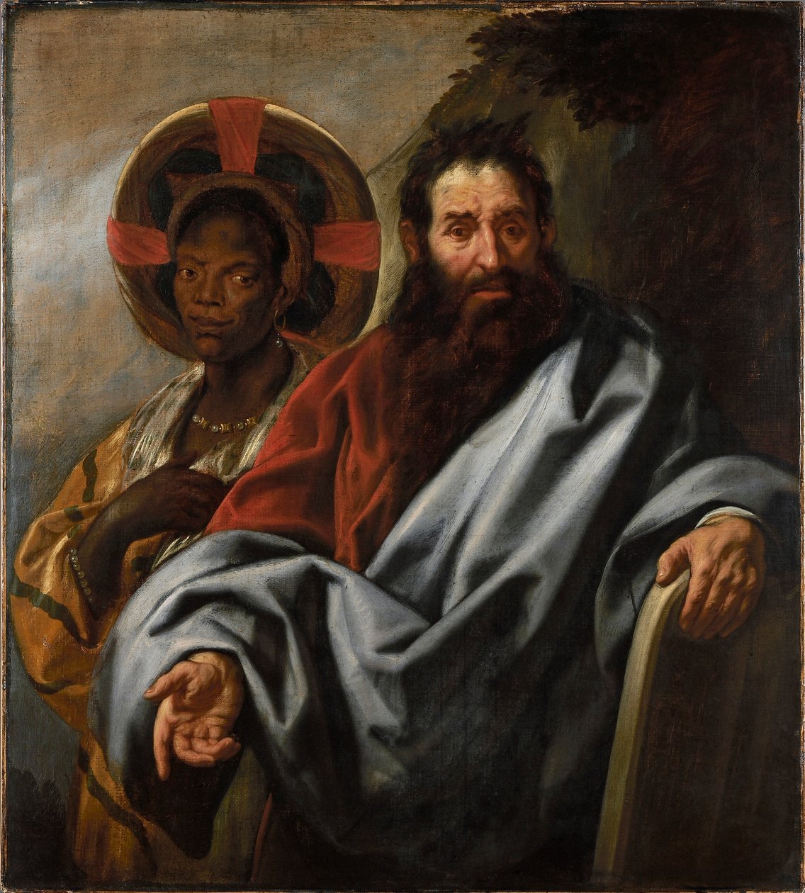 Mózes és etióp felesége, Zippora, 1645 és 1649 között. alkotó: Jacob Jordaens