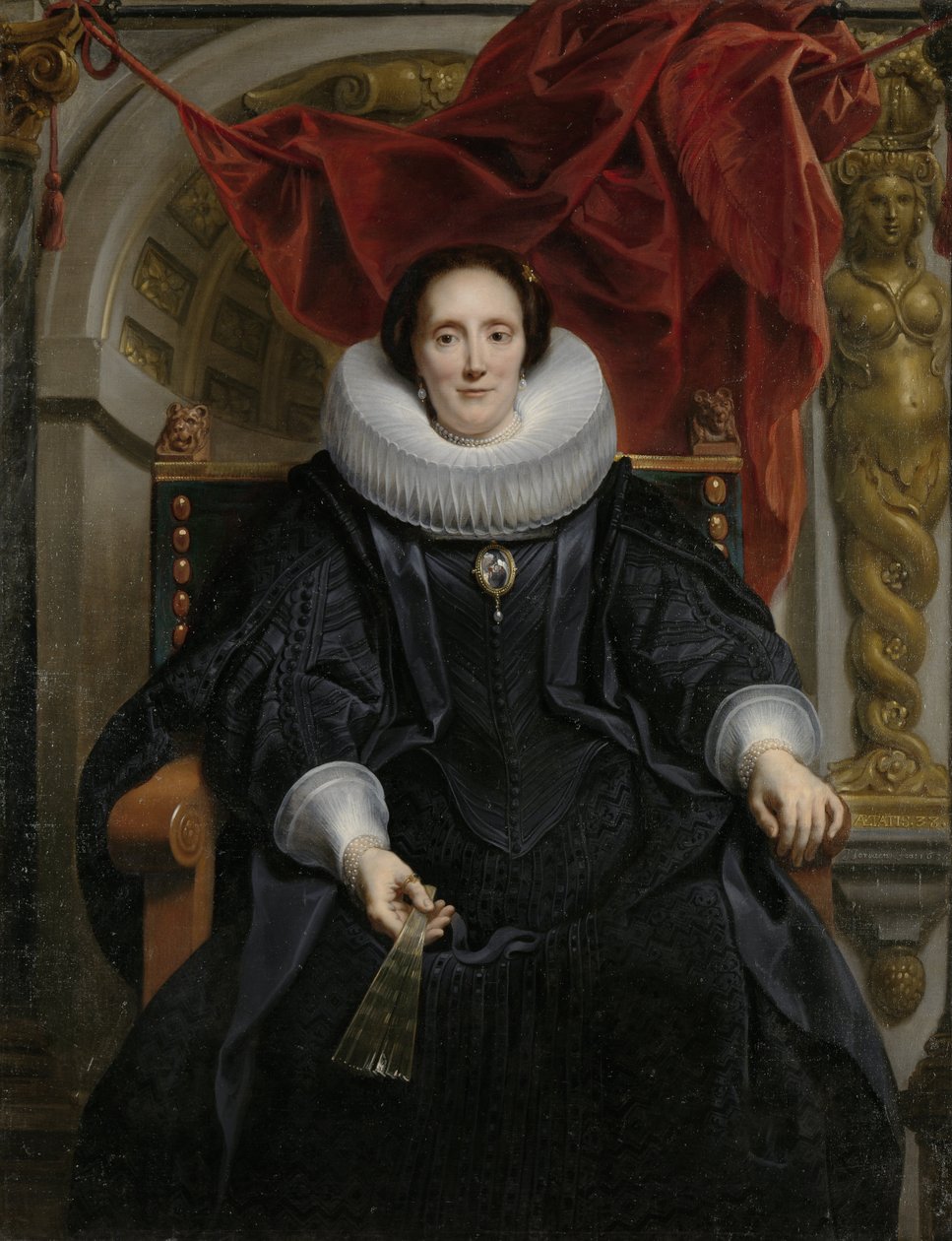 Catharina Behaghel portréja, 1635 alkotó: Jacob Jordaens