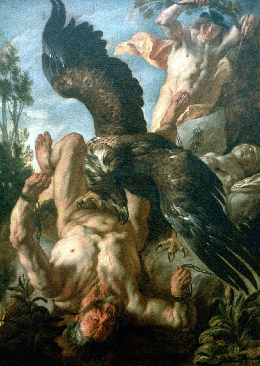 Prométheusz kötve, c1640 alkotó: Jacob Jordaens