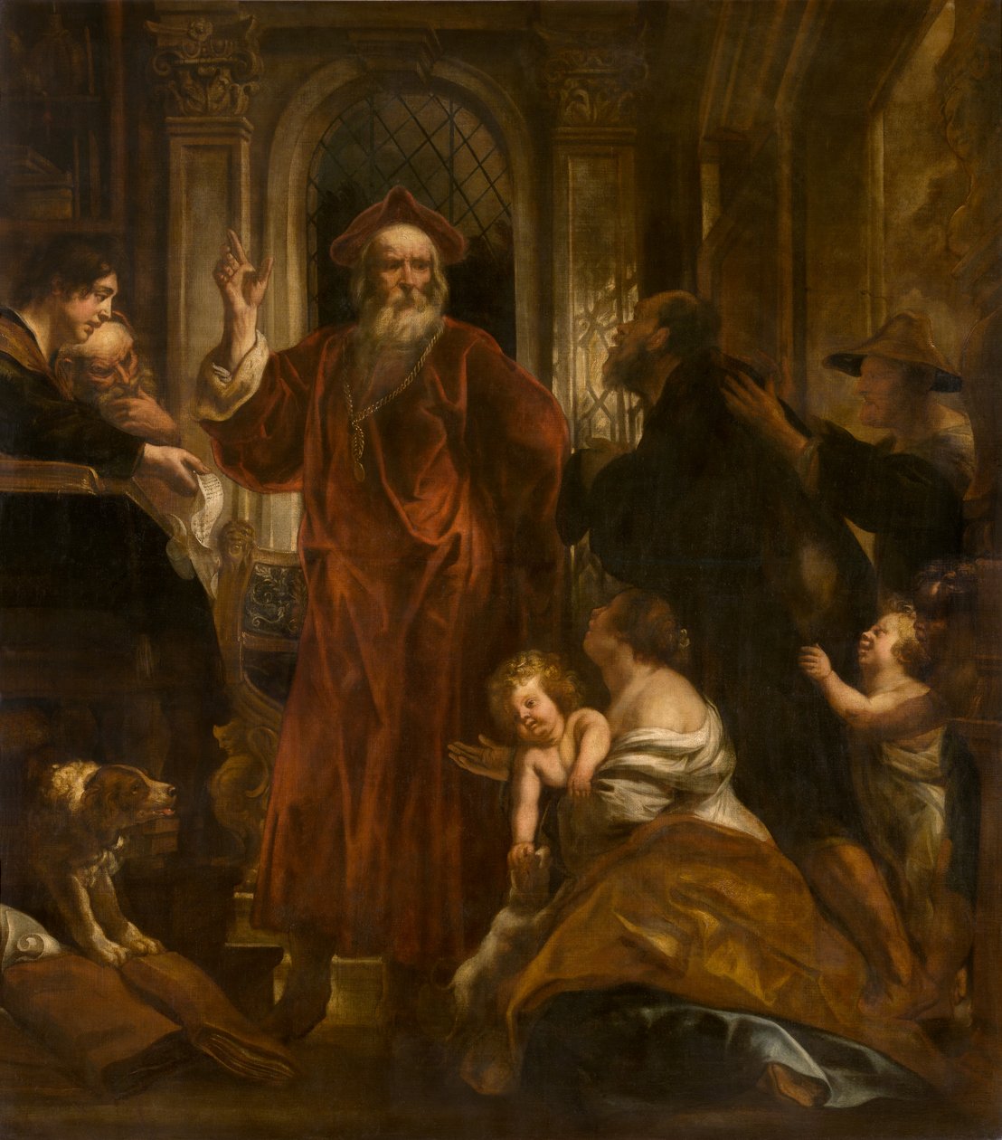 Bretagne-i Szent Ivo (olaj) alkotó: Jacob Jordaens
