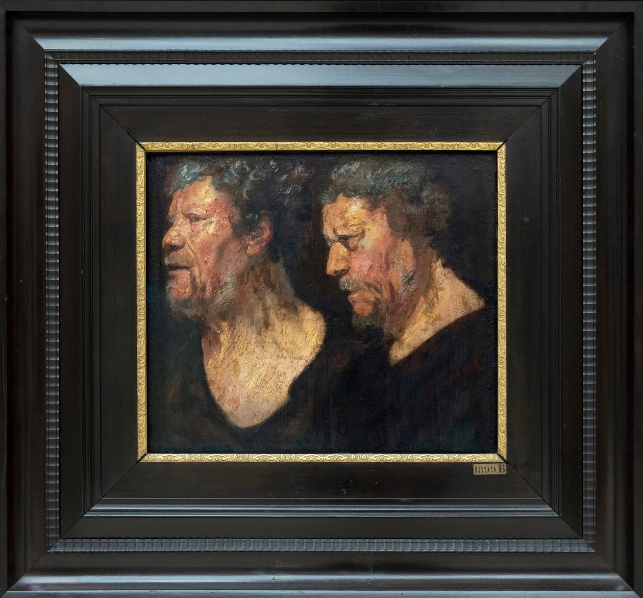 Tanulmányok Abraham Grapheus fejéről, 1620-1621 körül (olaj, papír, panelre szerelve) alkotó: Jacob Jordaens