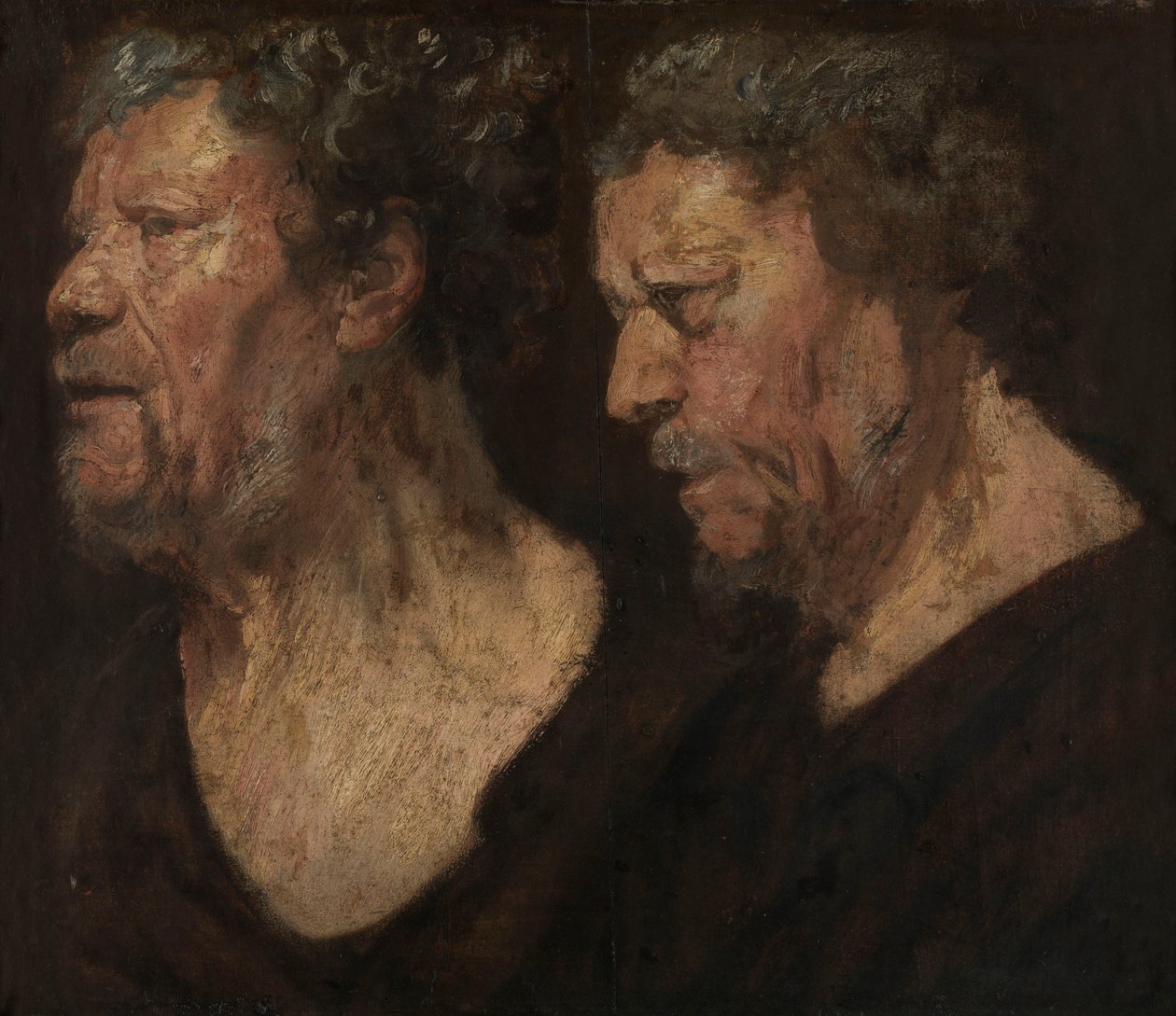 Abraham Grapheus fejéről készült tanulmányok alkotó: Jacob Jordaens